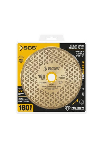 Sgs2296 Vakum Elmas Mermer Granit Seramik Kesici 180mm