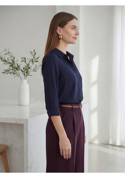Modeva Global Kadın Bordo Yüksek Bel Palazzo Pantolon Yarım Lastikli, Cepli, Konforlu Kesim Bordo Modeva Global Kadın Bordo Yüksek Bel Palazzo Pantolon Yarım Lastikli, Cepli, Konforlu Kesim Bordo