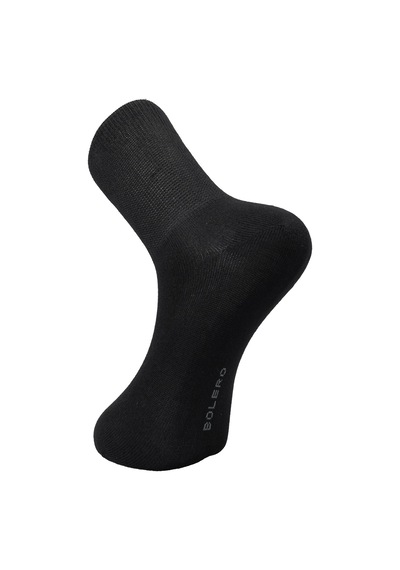 Bolero B27 Unisex Bambu Diyabetik Şeker Çorabı Siyah