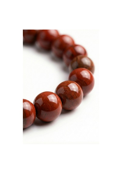 Kızıl Jasper Red Jasper Doğal Taş Bileklik - Güç, Cesaret Ve Topraklanma Taşı, Özel Tasarım,