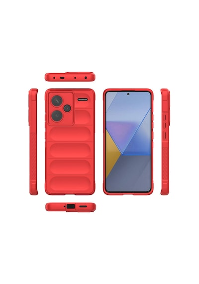 Nourthkiingdom Redmi Note 13 Pro Plus 5g Kılıf Esnek Tpu Oyuklu Arka Yüzey Tasarımlı Nrtk Etnik Silikon Kapak - Lac Lacivert