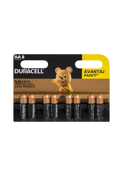 Duracell Alkalin Aa Kalem Pil, 1,5 V Lr6/mn1500, 8'li Paket 2'li  Mıchu