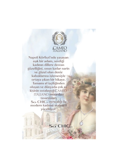 Cameo Italiano 18 Ayar Rose Altın Kaplama Gümüş Tasarım Küpe Rose Gold