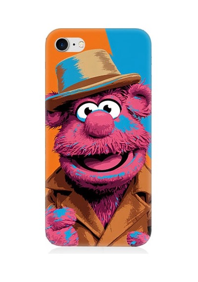 Apple Uyumlu iPhone 8 Pembe Kukla Desenli Silikon Kılıf