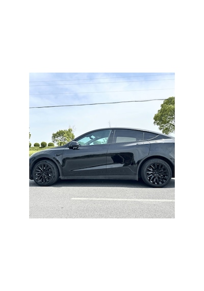 Red Lion Parts Tesla Model Y 2023-2025 Uyumlu 19 İnç Uberturbine Stil Jant Kapağı Seti Parlak Siyah