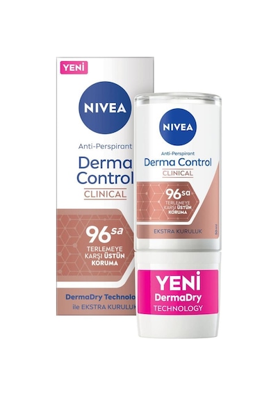Nivea Derma Control 96 Saat Clinical Perspirant Kadın Roll-On 50 ML