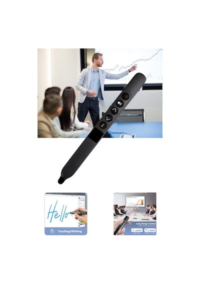 Akıllı Tahta Dokunmatik Yazım Kalemi Slayt Dijital Sunum Kumandası Wireless Presenter Pointer