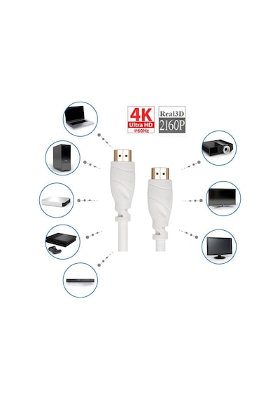 4K Hdmi Kablo 1.8M Metre Ultra Hd 4K 60Hz 2160P High Speed Kablo