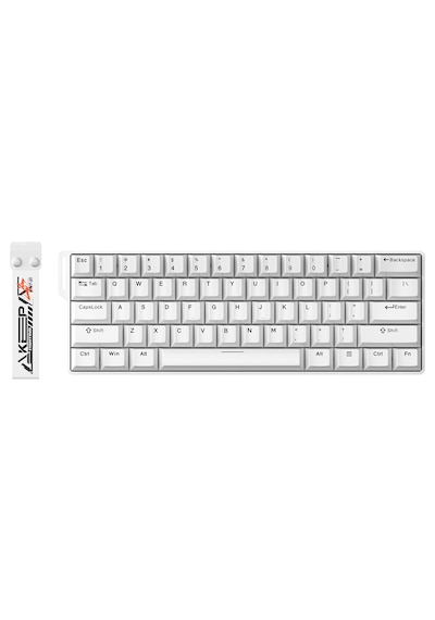 Dareu Ek60 He White %60 Yulong Manyetik Switch 8k Hz Hall Effect Hotswap Rgb İngilizce Gaming Klavye