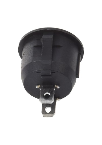 Alkatronik Yuvarlak 2 Pin Anahtar Rocker Switch Mini Buton Kcd1 Siyah 16mm Açma Kapama
