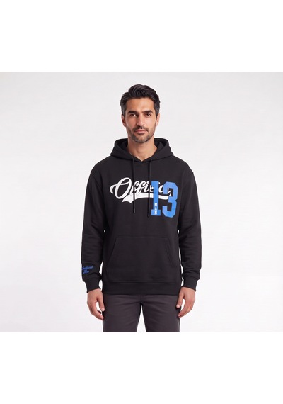 Blow Up 13 Baskılı Kapüşonlu Siyah Erkek Sweatshirt 11931