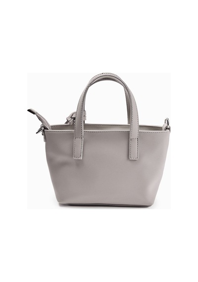 Molene Gri Püskül Detaylı Mini Tote Çanta
