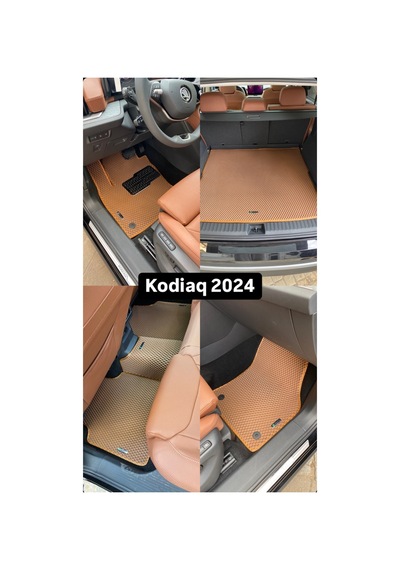Skoda Kodiaq 2024 Premium Eva Paspas + Premium Bagaj Havuzu + Metal Topuk Siyah