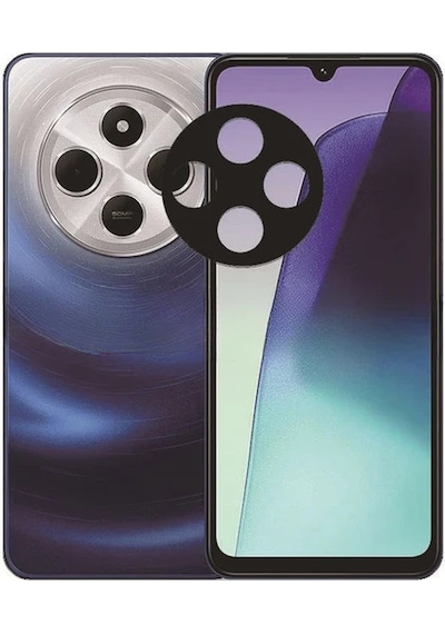 Xiaomi Redmi 14c Uyumlu Kamera Lens Koruyucu Tam Kaplayan Kavisli Kamera Lens Koruyucu