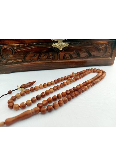 99 Luk Kuka Namaz Tesbih... Ölçü: 6x6 Kahverengi