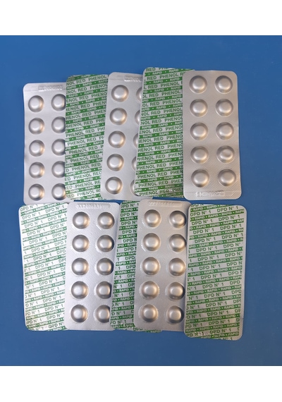 Havuz Suyu Serbest Klor Ve Ph Ölçüm Tabletleri 50+50 100 Tablet