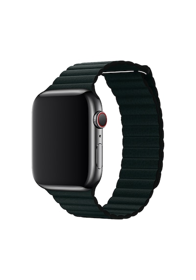 E2M Apple Watch 42-44mm KRD-06 Deri Bükme Koyu Yeş