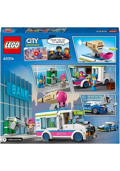 LEGO® City 60314 Dondurma Kamyonu Polis Takibi 317 Parça