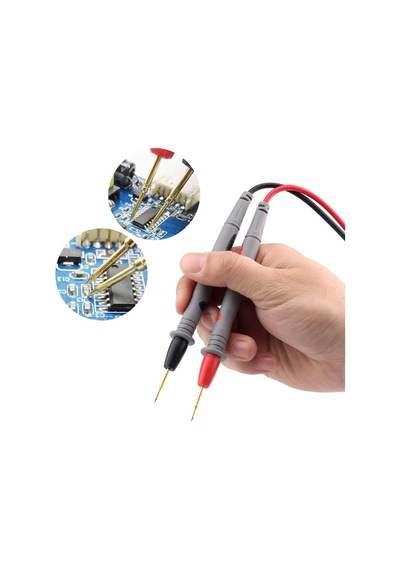 Alkatronik 1 Çift Multimetre Probu 1000v 20a Tüm Multimetreler Ile Uyumlu Test Ölçüm Kalosu 1 Metre Voltmetre