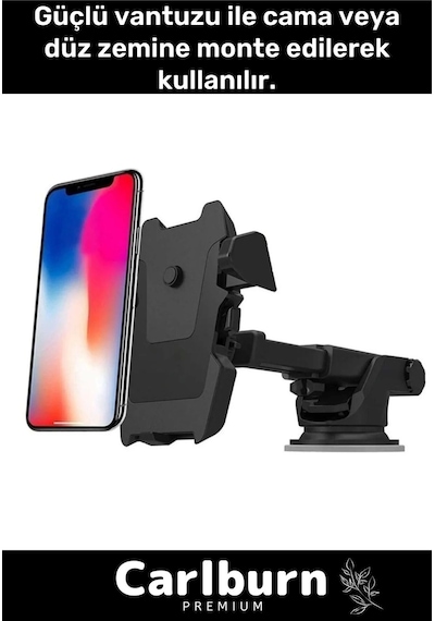 Özel Üretim Uzayabilen Ayarlanabilir Vantuzlu Cep Araç Telefon Tutucu Oto Araba Içi Telefon Tutacağı
