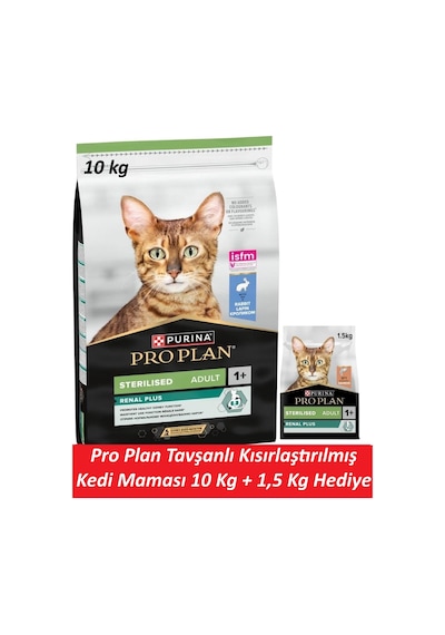 Pro Plan Tavşanlı Kısırlaştırılmış Kedi Maması 10 Kg + 1,5 Kg Hediye