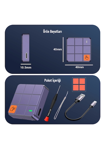 Jeyı İ9-square 2230pro M.2 Nvme Ssd Kutusu Dokunmatik Yazma Koruması Write Protect Usb 3.2 Gen2 10gbps Alüminyum Soğutuculu Mini Disk Kutusu Jeyı İ9-square 2230pro M.2 Nvme Ssd Kutusu Dokunmatik Yazma Koruması Write Protect Usb 3.2 Gen2 10gbps Alüminyum Soğutuculu Mini Disk Kutusu
