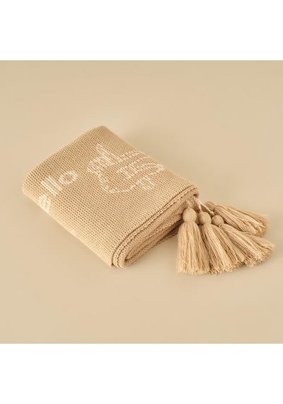 Bella Maıson Sloth Hayvan Baskılı%100 Battaniye, Bej, 100x120 Cm Sku: Smg8690010039408 Diğer