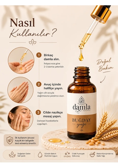 Biodamla Natural Buğday Yağı 100 Ml