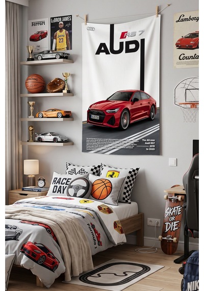 Audi Rs7 Dekoratif Duvar Örtüsü Duvar Halısı Reaste