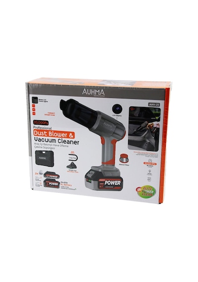 Oto Araç Type-c Sarjlı - Lcd Ekran El Tipi Basınçlı Hava Üfleme - Süpürge Makine Yedek Batarya - 2 X Filtre Mikrofiber Bez 8 Başlık 175w Ahv-21 5131