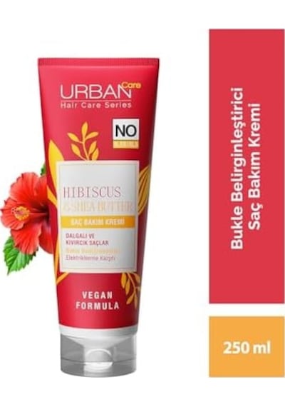 Twisted Curls Hibiscus & Shea Butter Kıvırcık Ve Dalgalı Saçlara Özel Saç Bakım Kremi Sülfatsız 250 Ml- Vegan
