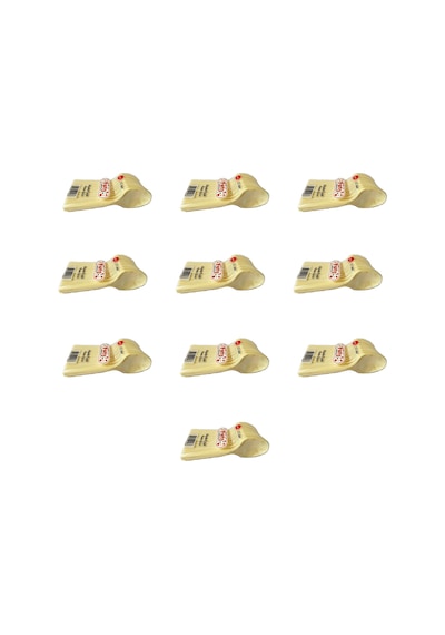 Plastik Krem Renk Kaşık - Parti Davet Piknik Çorba Yemek Kaşığı - 18 Cm. - 25 Adetlik 10 Paket Bej