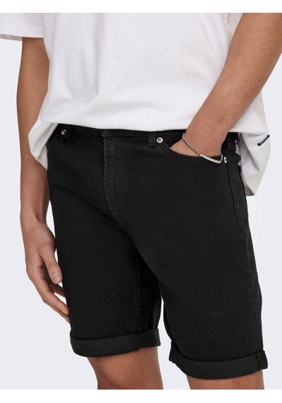 Only & Sons Erkek Kot Şort Onsply Black 4328 Shorts-22024328 001