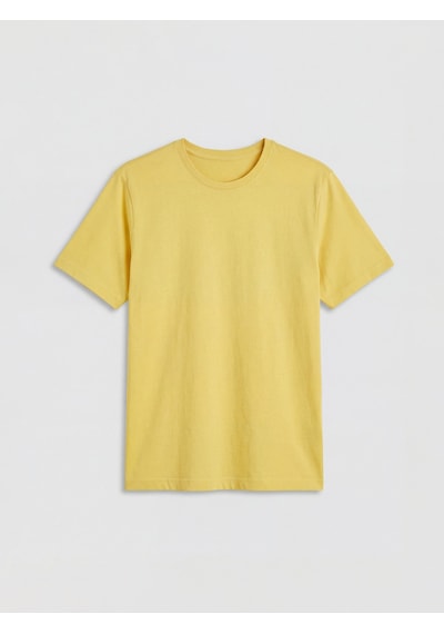 Lcwaıkıkı Classic Sarı %100 Pamuk Regular Fit Basic Tişört