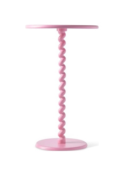 Twister Bar Masası, Toz Boyalı Metal, Pembe Çok Renkli Twister Bar Masası, Toz Boyalı Metal, Pembe Çok Renkli