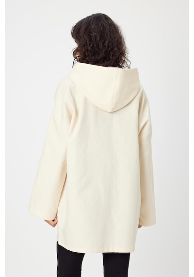 Alexandergardı Kapüşonlu Fermuarlı Oversize Ceket Unx-0074 001