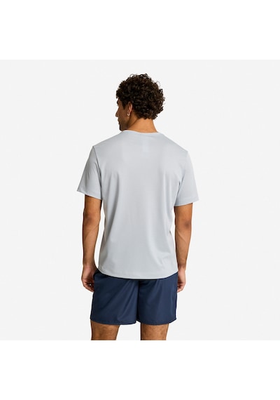 Decathlon Erkek Spor Tişörtü - Gri Inci Grisi M Beyaz - Bej - Gri