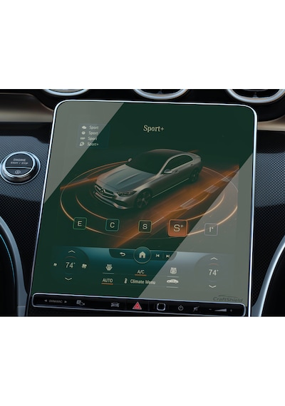 Mercedes C Serisi W206 (2021-2025) Uyumlu 11.9" Multimedya ve 12.3" Gösterge Çift Set 9h Nano Ekran Koruyucu