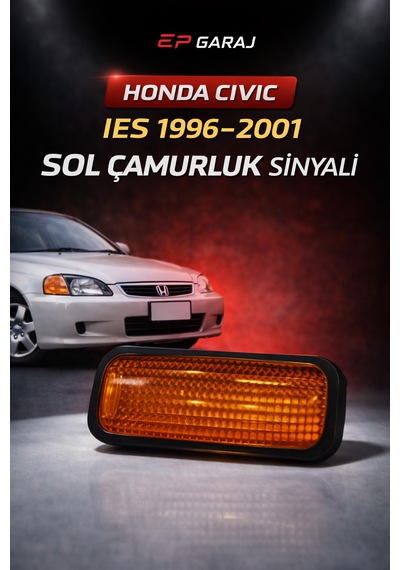Honda Cıvıc İes 1996 2001 Model Uyumlu Turuncu Sol Çamurluk Sinyali 0
