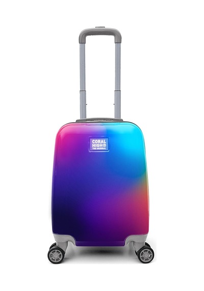 Coral High Renkli Desenli Mini Kabin Boy Valiz 40cm 16766 Çok Renkli