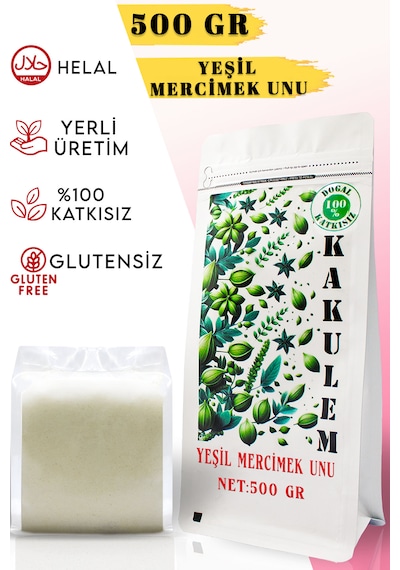 Kakulem Glutensiz Yeşil Mercimek Unu 500 G