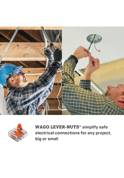 Wago 221-413 Lever-nuts - 3 İletkenli Kompakt Ekleme Konnektörleri 50'li Paket