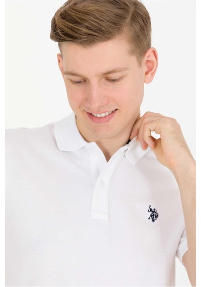U.s. Polo Assn. Erkek Tişört 50262933-vr013-beyaz
