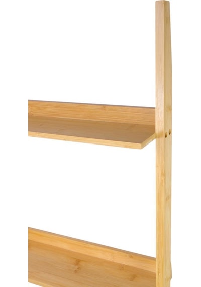 Digithome Bambu 5 Raflı Merdiven Kitaplık Banyo Düzenleyici Raf Organizer Saksılık Db-0022 Kahverengi