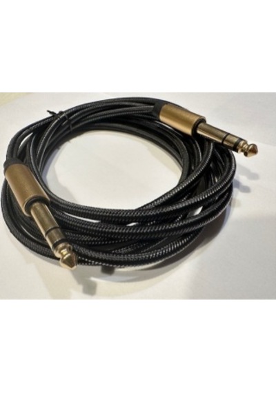 3 Metre 6.3 Mm Stereo Kablo 3 Metre Amfi Kablosu 3 Metre Gitar Saz Kablosu