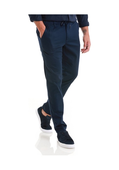 Hatemoğlu Lacivert Regular Fit Düz Yandan Cep Pamuklu Jogger Kanvas Pantolon 29261024c003 005 Lacivert