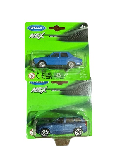 Volvo Xc 90 Renault 12 1/64 Ölçek Lisanslı Diecast Metal Model Araba Oyuncak Araba Set Mavi