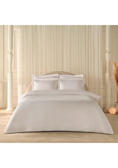 Komfort Home White Collection 120 Tel %100 Pamuk Percale Tek Kişilik Nevresim Takımı Beyaz