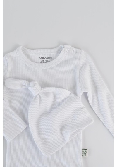 BabyCosy Modal Pantolon & Badi & Şapka Set Csym22511 001