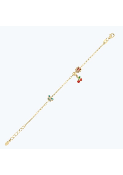 Altınbaş Altın Çocuk Kiraz Bileklik Ajrbl0027-y-24754 Çok Renkli